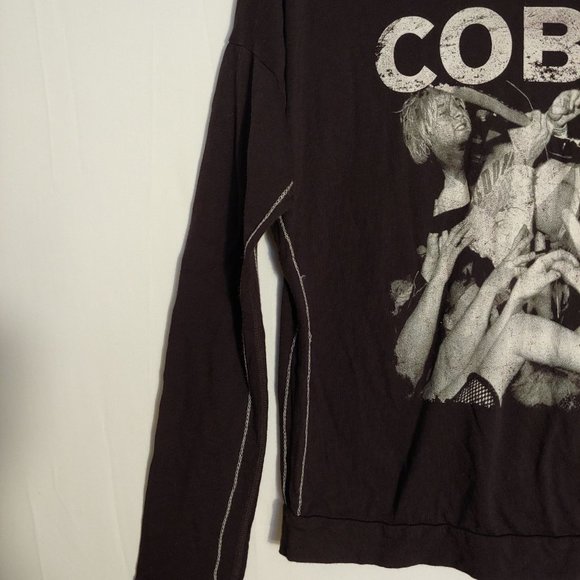 Trunk Limited Cobain womens open back long sleeve tee S - Picture 2 of 9